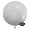 LA Balloons 22 inch GEMS BALLOON - WHITE (3 PK) Plastic Balloon 00847-GB-P