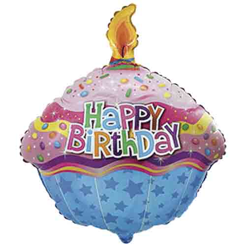Party Brands 23 inch HAPPY BIRTHDAY CAKE Foil Balloon LAB633-FM