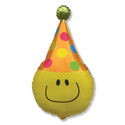 Party Brands 28 inch FUNNY SMILEY FACE Foil Balloon LAB295-FM