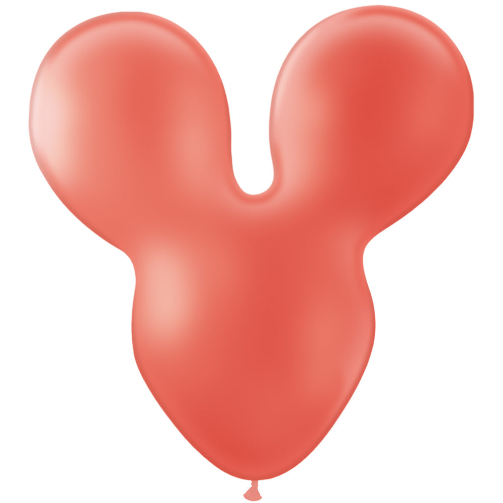 Party Brands 28 inch MOUSEHEAD - CORAL Latex Balloons 10163-PB
