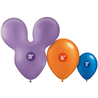 Party Brands 28 inch MOUSEHEAD - LILAC PURPLE Latex Balloons 10162-PB