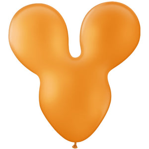 Party Brands 28 inch MOUSEHEAD - ORANGE Latex Balloons 10159-PB