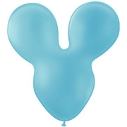 Party Brands 28 inch MOUSEHEAD - PALE BLUE Latex Balloons 10157-PB