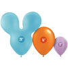 Party Brands 28 inch MOUSEHEAD - PALE BLUE Latex Balloons 10157-PB