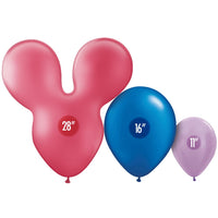 Party Brands 28 inch MOUSEHEAD - ROSE Latex Balloons 10161-PB
