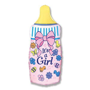 Party Brands 31 inch BABY BOTTLE GIRL Foil Balloon LAB243-FM