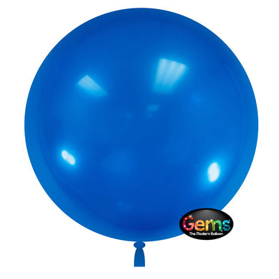 Party Brands 32 inch GEMS BALLOON - ROYAL BLUE (2 PK) Plastic Balloon 00857-GB-P