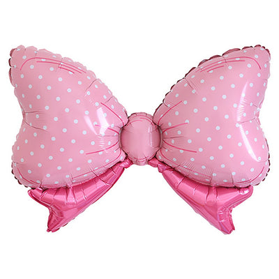 Party Brands 32 inch PINK BOW POLKA DOTS Foil Balloon 10111-PB-U