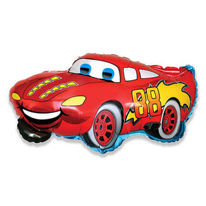 Party Brands 32 inch RED RACING CAR Foil Balloon LAB261-FM