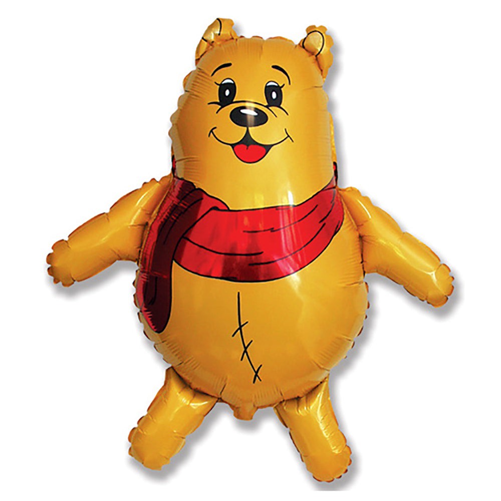 Party Brands 33 inch SCARF BEAR Foil Balloon LAB209-FM