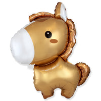 Party Brands 34 inch BABY HORSE GOLD Foil Balloon 312829BR-FM-U