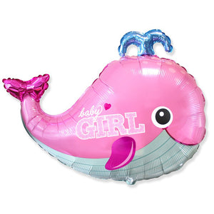 Party Brands 34 inch BABY WHALE GIRL Foil Balloon 306972-FM-U