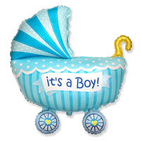 Party Brands 35 inch BABY BUGGY BOY Foil Balloon LAB328-FM
