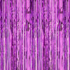 Party Brands 3ft X 6.5ft FOIL FRINGE CURTAIN - METALLIC PURPLE Fringe Curtains 10144-PB