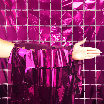 3ft x 6.5ft Party Brands Foil Fringe Curtain - Pink - 10137