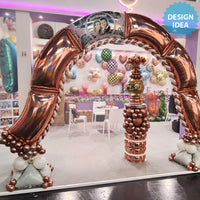 Party Brands 40 inch MODULAR ARCH SHAPED PANEL - BABY PINK Foil Balloon 79669-PB-U