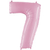 Party Brands 40 inch NUMBER 7 - PINK Foil Balloon 16523-G-U