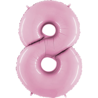 Party Brands 40 inch NUMBER 8 - PINK Foil Balloon 11108-G-U
