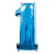Party Brands 42 inch NUMBER 1 - BLUE Foil Balloon LAB383-FM