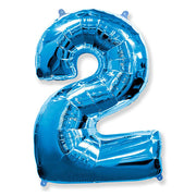 Party Brands 42 inch NUMBER 2 - BLUE Foil Balloon LAB384-FM
