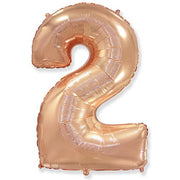 Party Brands 42 inch NUMBER 2 - ROSE GOLD Foil Balloon LAB650-FM
