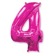 Party Brands 42 inch NUMBER 4 - FUCHSIA Foil Balloon LAB396-FM
