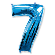 Party Brands 42 inch NUMBER 7 - BLUE Foil Balloon LAB389-FM
