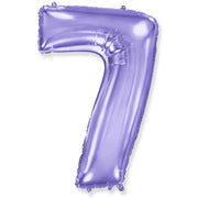 Party Brands 42 inch NUMBER 7 - PARTY BRANDS - LILAC PURPLE Foil Balloon 315752-PB-U
