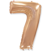 Party Brands 42 inch NUMBER 7 - ROSE GOLD Foil Balloon LAB655-FM