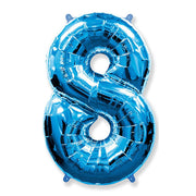 Party Brands 42 inch NUMBER 8 - BLUE Foil Balloon LAB390-FM