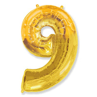 Party Brands 42 inch NUMBER 9 - GOLD Foil Balloon LAB381-FM