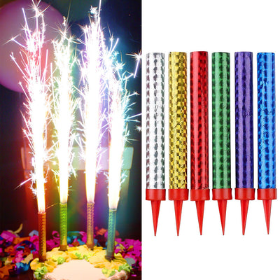 Birthday Cake Sparklers - Food Safe and Low Smoke | 25% OFF Today