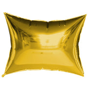 Party Brands RECTANGULAR PILLOW PANEL - GOLD Foil Balloon