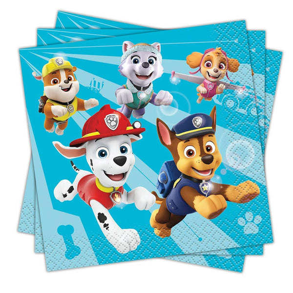 PAW PATROL BEVERAGE NAPKINS (16 PK) - LA Balloons