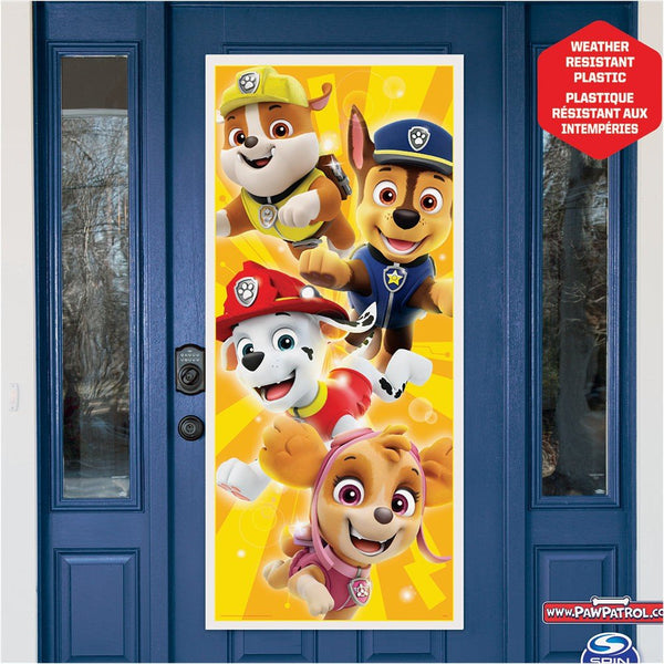 PAW PATROL DOOR POSTER 27 inch X 60 inch - LA Balloons