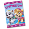 PAW PATROL GIRL INVITATIONS (8 PK) - LA Balloons