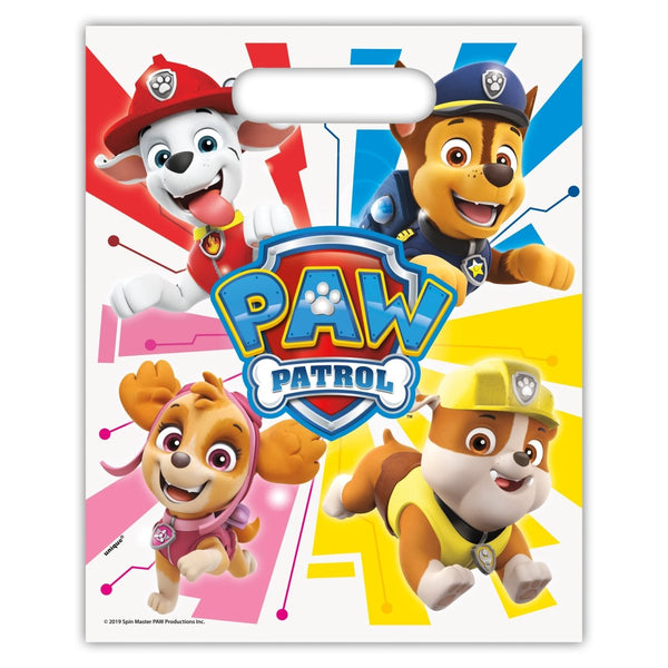 PAW PATROL LOOT BAGS (8 PK) - LA Balloons