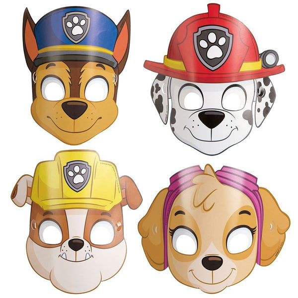 PAW PATROL PARTY MASKS (8 PK) - LA Balloons