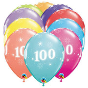 Qualatex 11 inch 100-A-ROUND (6 PK) Latex Balloons 49605-Q