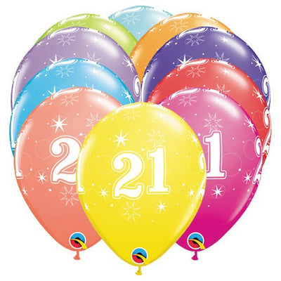 Qualatex 11 inch 21-A-ROUND (6 PK) Latex Balloons 49597-Q
