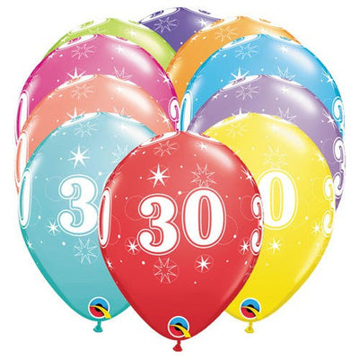 Qualatex 11 inch 30-A-ROUND (6 PK) Latex Balloons 49598-Q