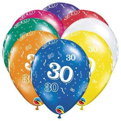 Qualatex 11 inch 30-A-ROUND - JEWEL ASSORTMENT Latex Balloons 37110-Q