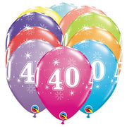 Qualatex 11 inch 40-A-ROUND (6 PK) Latex Balloons 49599-Q