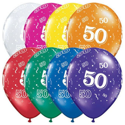 Qualatex 11 inch 50-A-ROUND - JEWEL ASSORTMENT Latex Balloons 37108-Q