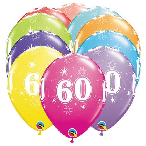 11 inch Qualatex 60-A-Round (6 PK) Latex Balloons - 49601