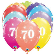 Qualatex 11 inch 70-A-ROUND (6 PK) Latex Balloons 49602-Q