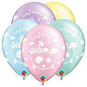 Qualatex 11 inch ADORABLE ARK BABY SHOWER Latex Balloons 37196-Q