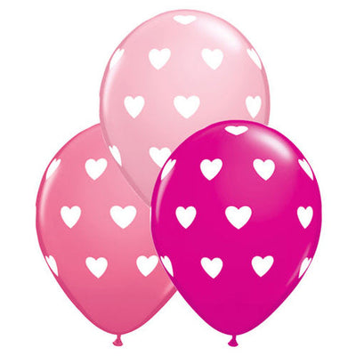 Qualatex 11 inch BIG HEARTS - SPECIAL ASSORTMENT Latex Balloons