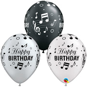 Qualatex 11 inch BIRTHDAY MUSICAL Latex Balloons