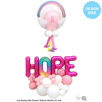 Qualatex 11 inch BREAST CANCER AWARENESS WRAP - PINK Latex Balloons 11712-Q